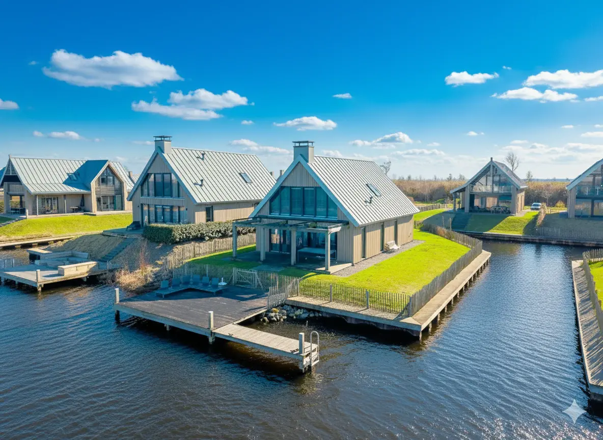 Villa de luxe Oesterdam 241 avec ponton privé au bord de l'eau, Tholen, Zélande, Pays-Bas